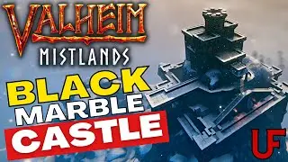 Valheim Mistlands | EPIC Black Marble Castle Build | Gameplay