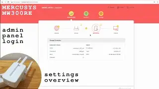 Mercusys MW300RE Wi-Fi Extender • Admin panel login and settings overview