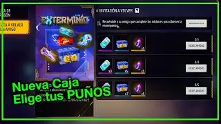 Consigue Caja de PUÑOS Gratis en Free Fire ff LATAM / Cómo completar evento Invitar a un viejo amigo