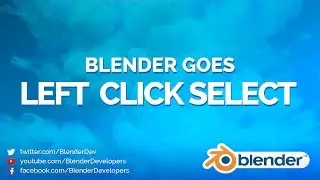LEFT CLICK SELECT - Blender 2.8 Alpha 2