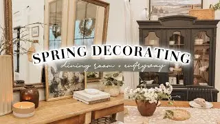 SPRING DECORATE WITH ME 2024 | SPRING DINING ROOM & ENTRYWAY DECORATING