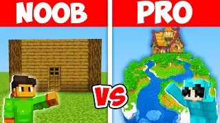 NOOB vs HACKER: I Cheated in a Build Challenge (Minecraft)