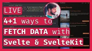 4+1 ways to fetch data with SvelteKit (ft. PocketBase) client-side, SSR, BFF 🛜 LIVE Coding & Chill 🔴