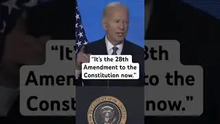 Biden believes Equal Rights Amendment, which prohibits gender discrimination, is constitutional law