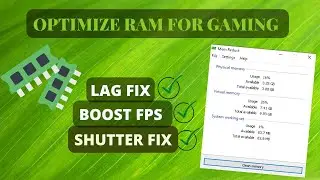 🔧How to Optimize RAM for Gaming and Perfomance |✅Boost FPS and fix lag in Games | 2022