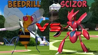 Pokemon battle revolution - Beedrill vs Scizor