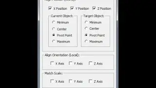 3ds Max: Align Tools