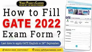 How to Choose Code for English Literature in GATE EXAM ? Gate Application Details