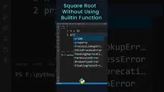 How to Find Square Root of a Number in Python without anu Function ? #shorts #pythonprogramming