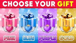 Choose Your Gift...! 💗💙💜🌟 Pink, Blue, Purple or Gold Edition | How Lucky Are You? 😱 Quiz Shiba