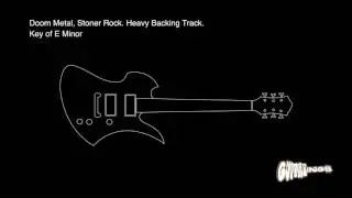 Doom Metal, Stoner Rock Backing Track - Key of E min