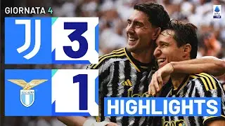 Juventus-Lazio 3-1 | Vlahovic fa volare i Bianconeri: Gol e Highlights | Serie A TIM 2023/24