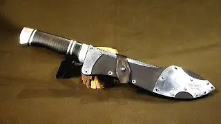 Ножны из кожи и алюминия своими руками.  Handmade leather and aluminum scabbard.