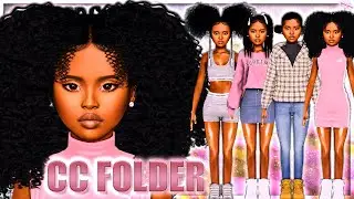 ✨ URBAN CHILD (PRE-TEEN) CC FOLDER & SIM DOWNLOAD! | HAIR, EDGES, SUPREME+MORE! | SIMS 4 LOOKBOOK