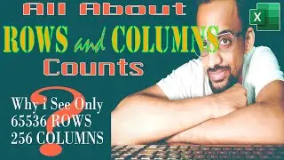 How Many Rows And Column In Excel || Why 65536 Rows And 256 Columns || Differences in .Xls and .Xlsx