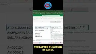 Textafter Function in Excel #shorts #youtubeshorts