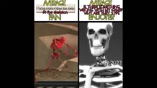 60 fps tf2 skeleton FAN vs 5 fps skeleton ENJOYER meme