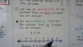 G.E.D. Math  21d, Solving and Graphing Inequalities