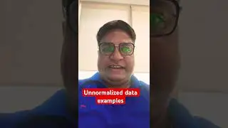 What is Unnormalized data???
