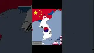 The Korean War with Flags, Sped Up