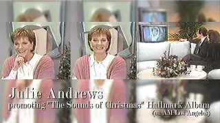 Julie Andrews promoting The Sounds of Christmas Hallmark Album on AM Los Angeles (1990)