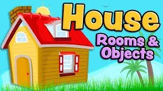 House rooms and objects in English for kids