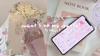 what’s on my iphone!🐰aesthetic ios 15 setup + phone accessories haul ft. ibentoy  ✧