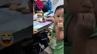 Cute Baby Funny Eating😅😅. #shorts