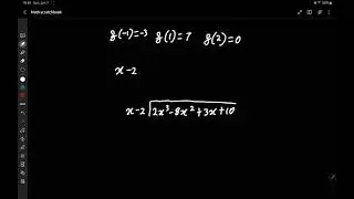 Solving a polynomial using long division - Pure Maths iGCSE