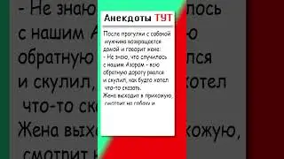 Анекдот про мужа и собаку #приколы #анекдоты #юмор