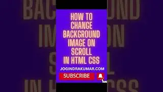 How to Change Background Image on Scroll in html & CSS #html #css #background #scroll #shorts