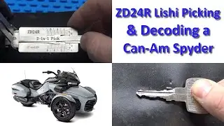 (578) ZD24R Lishi Picking & Decoding a Can-Am Spyder Ignition