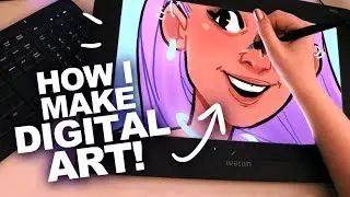 DRAWING ON A SCREEN! | Wacom Cintiq 16 Tablet | My Digital Art Process