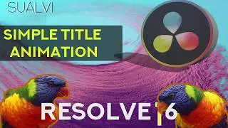 Creating a simple Animated Title in Davinci Resolve 16 | FUSION