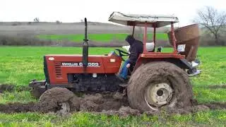 Tarım Vlog New Holland 60-66S Gubre Atarken Batıyor