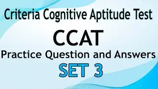 3. CCAT Practice Question and Answer | Set 3 | With Explanation