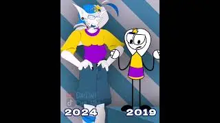 2019 VS 2024 #animation #art #shorts