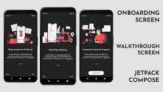 Walkthrough/Onboarding Screen | Jetpack Compose | Android Studio