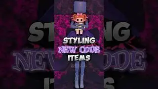 Styling New Code Items in Dress to Impress 🙂‍↔️ #roblox #dti #dresstoimpress #shorts #dticodes