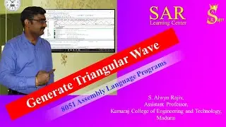 Program 8 : Generate Triangular Wave | 8051 Assembly Language Program | Keil Software