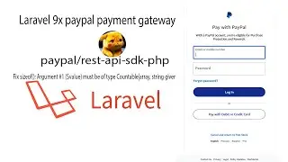 Laravel  paypal payment gateway