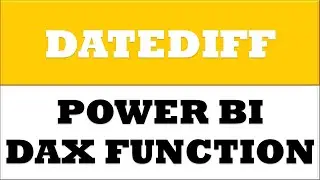 How to create DATEDIFF dax function in power bi desktop