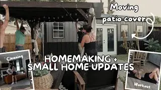 SMALL HOME UPDATES! Spend the weekend with me!  Workout • homemaking •  home vlog