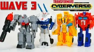 Transformers Cyberverse One Step Changers Wave 3 Full Collection with Prowl and New Megatron!