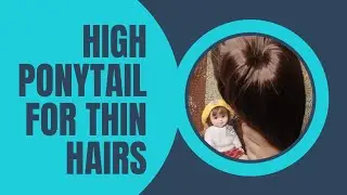 new easy high ponytail hairstyles | hairstyle hacks for thin hairs | easy updo school college