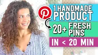 PINTEREST for HANDMADE shops [up to date 2024] + How to design A TON of FRESH PINS real quick!