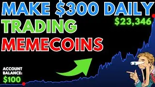 How to Make $300 Every Day Trading Crypto Meme Coins (LIVE TRADE)