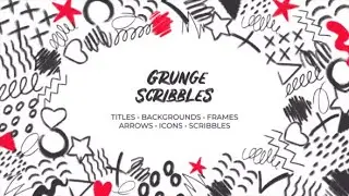 Grunge Scribbles Hand Drawn Pack AFTER EFFECTS Template Videohive 32553670