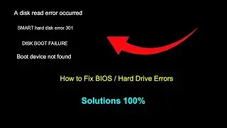 How to Fix Disk Boot Failure | SMART Hard Disk Error | Disk Read Error | Boot device not found