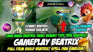 INI CARA MAIN BEATRIX TERBARU❗ ITEM & BUILD BEATRIX TERSAKIT 2023❗TUTORIAL & GAMEPLAY BEATRIX SNIPER